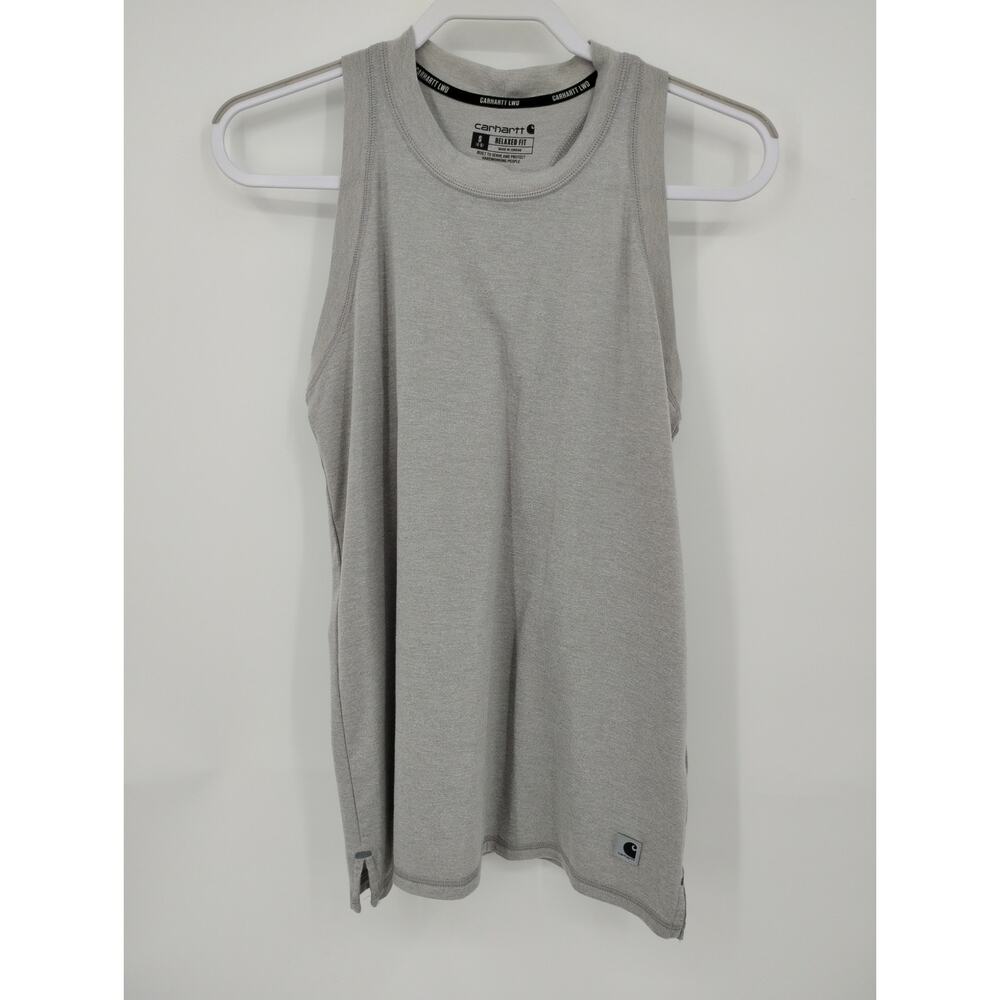 Carhartt Women's 105850 Women's LWD™ Relaxed Fit Tank Top Gray Small 4-6